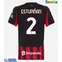 AC Milan Pervis Estupinan #2 Domaci Dres za Ženska 2025-26 Kratak Rukav